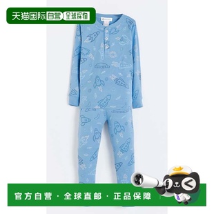 自营babycottonsSkyward Snug Long Pajamas for Kids - blue 美