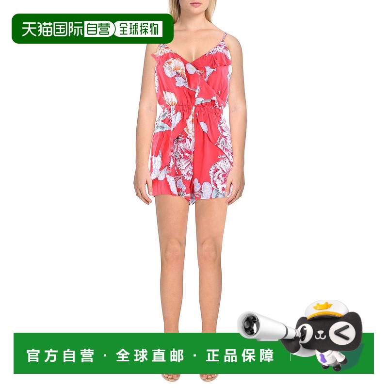 自营 cupcakes and cashmere女式花朵印花涤纶连身裤-木槿 美国奥