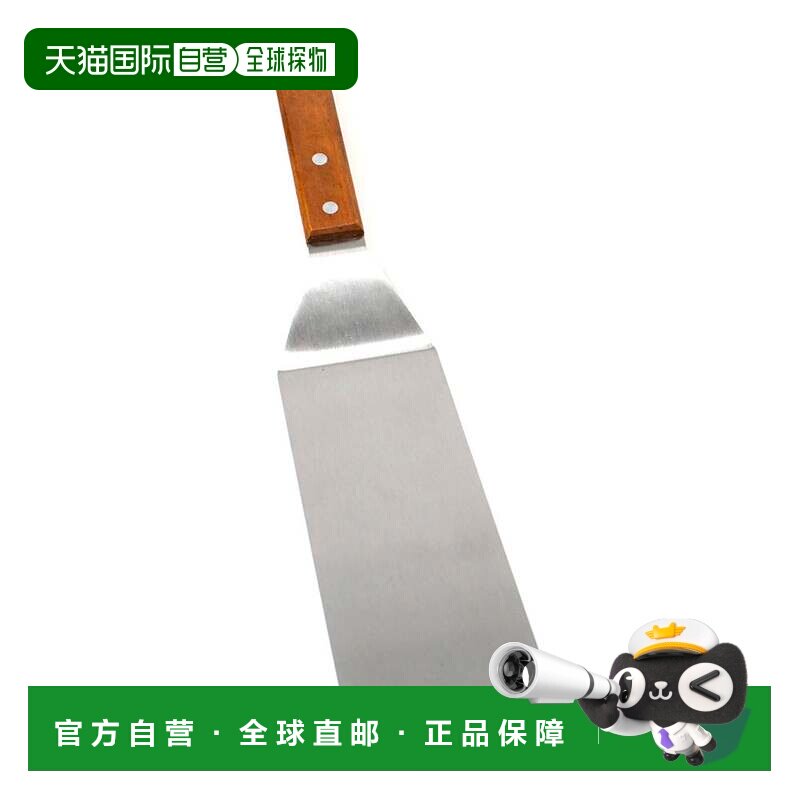 自营Norpro 不锈钢大号实心抹刀带桃花心木手柄，12 英寸 - 银色