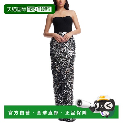 自营Dress The Population Vada Sheath Dress - silver multi 美