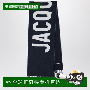 蓝色 自营 带标志 Jacquemus女式 美国奥莱直发 蓝色羊毛围巾