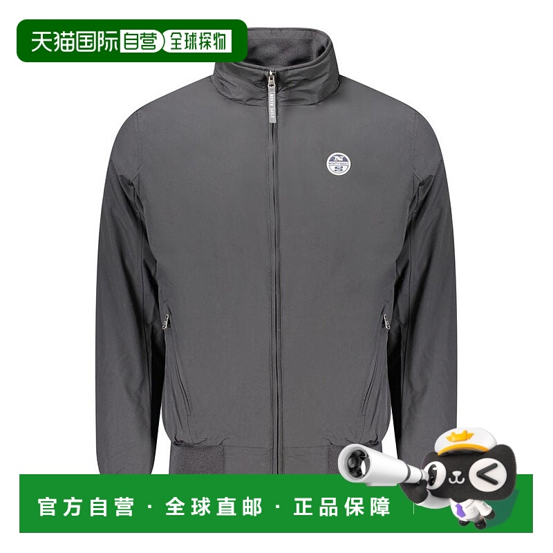 自营North Sails涤纶夹克和男士外套-黑色 美国奥莱直发
