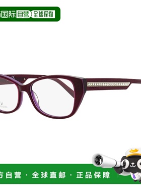自营swarovski施华洛世奇女士长方形眼镜 SK5391 081 紫罗兰色 53