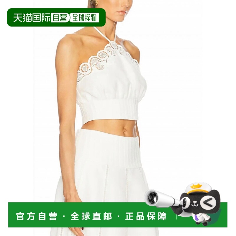 自营jonathan simkhaiMellie Halter 上衣 白色 美国奥莱直发