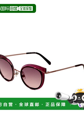 自营 swarovski施华洛世奇女式50mm闪亮紫丁香太阳镜-闪亮紫丁香