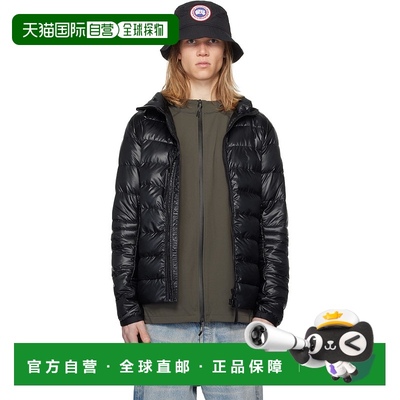 1h可退 香港直邮潮奢 Canada Goose 加拿大鹅 男士 黑色黑标系列