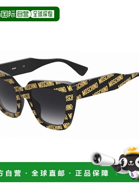 自营Moschino Sunglasses Cat Eye Full Rim, Pattern Black Fram
