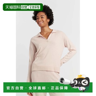 自营chinti & parkerBone Wool-Cashmere Collared Sweater - bon