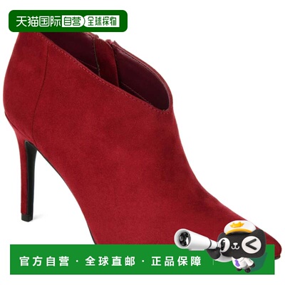 自营Journee Collection Demmi Boots Women's Red Pointed Toe B