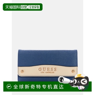 自营 美国奥莱直发 guess雅芳公园薄手提包钱包 靛蓝色