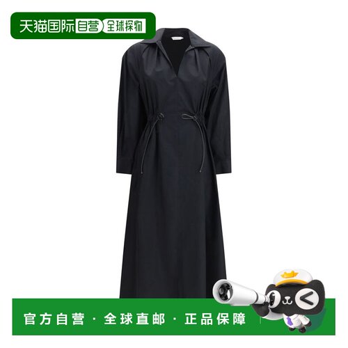 自营Max Mara Cotton Casual Women's Dress - black 美国奥莱直