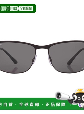自营ray-banRay Ban Chromance Polarized Dark Gray Rectangular