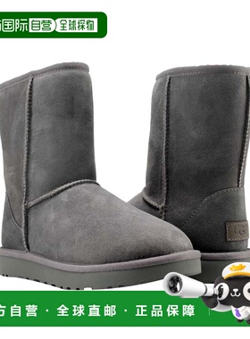 自营UGG澳大利亚经典短裤II黑色女式靴子1016223-BLK-灰色 美国奥