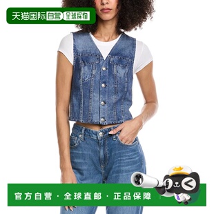 自营rag & bone Miramar Ponte Isabella Vest - blue 美国奥莱直