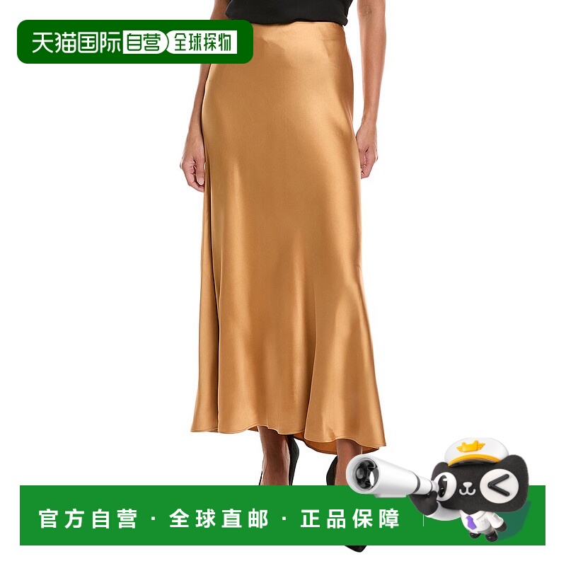 自营tyler boe Edie Charmeuse Maxi Skirt - brown 美国奥莱直发
