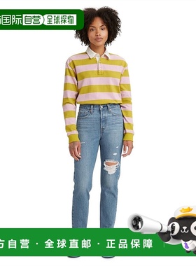 自营Levi's Jeans Women Blue Distressed Wedgie Icon Fit Strai