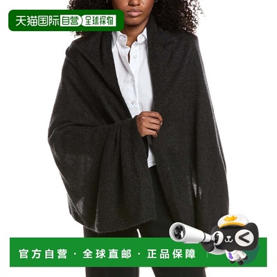 自营Portolano Cashmere Poncho - grey 美国奥莱直发