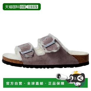 自营Birkenstock Arizona Shearling Sandals Faded Purple  1028