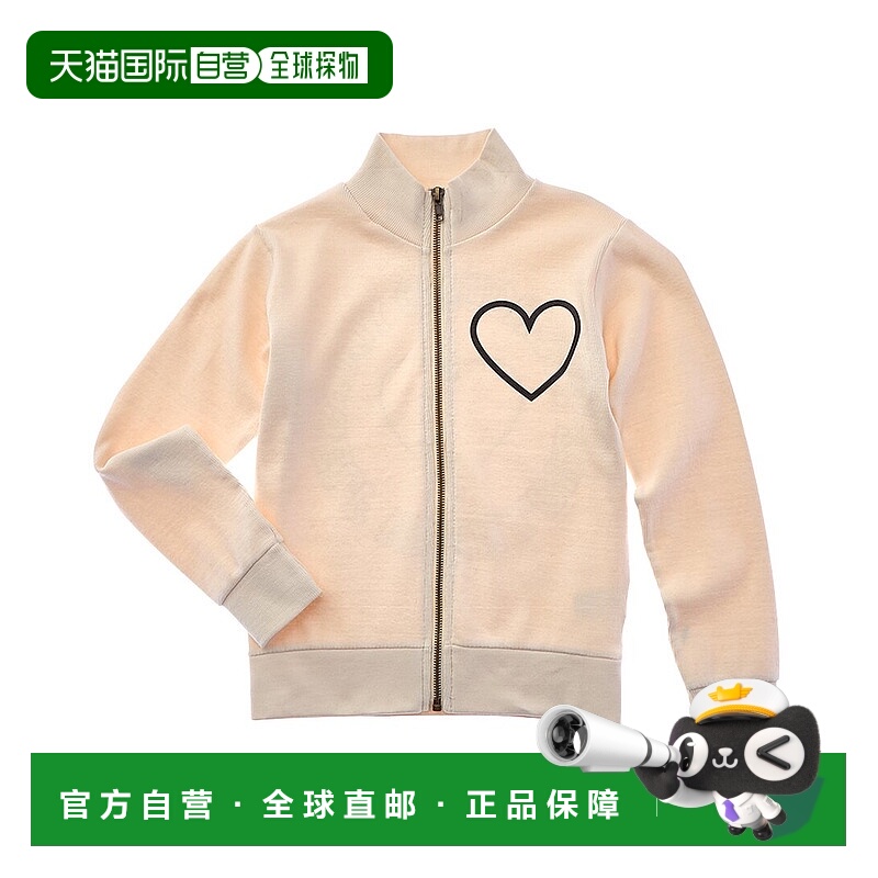 自营Vintage Havana Ribbed Mock Neck Zip Jacket - brown 美国