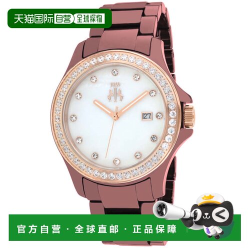 自营Jivago Women's Ceramic Maroon MOP Round 38mm - maroon mo