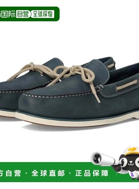 自营Men's Dockers Darnell Navy Leather Slip-On Moc Toe Boat