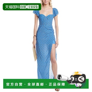 蓝色 Avril长裙 美国奥莱直发连衣裙 Staud 自营