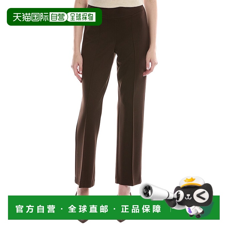自营Jones New York Pintuck Trouser - brown 美国奥莱直发