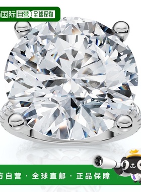 自营 pompeii3Certified 4 1/3Ct Round Diamond Engagement Ring