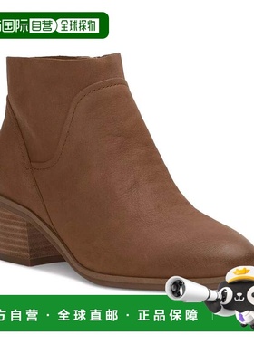 自营Lucky Brand Claral Boots Women's Pesca Leather Block Hee