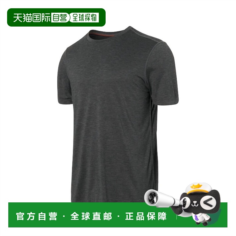 自营saxxMen's All Day Aerator Tee In Faded Black Heather - f