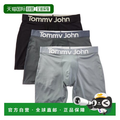 自营Tommy John 3套360 Sport Micro 6in Boxer Brief-黑色 美国