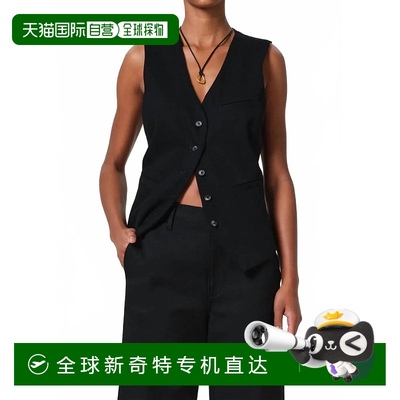 自营 citizens of humanityJasmin黑色长扣背心 美国奥莱直发