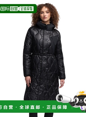 自营 Pajar女式纯银洋葱绗缝长线Anorak-黑色 美国奥莱直发长袖