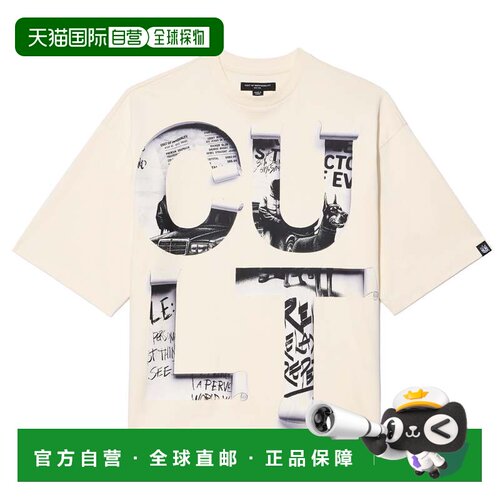自营cult of individuality超大短袖圆领t恤 “Cult报纸” 260 Gr