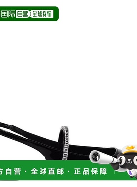 自营Stuart Weitzman Stefanie Patent Slngback芭蕾舞平底鞋-黑/