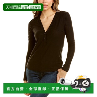 自营James Perse Henley Top - black 美国奥莱直发上衣