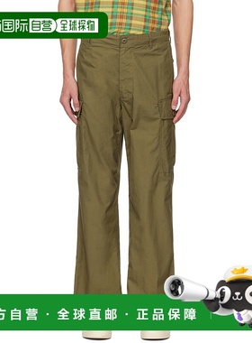 1h可退 香港直邮潮奢 BEAMS PLUS 男士 绿色 Military 工装裤 382