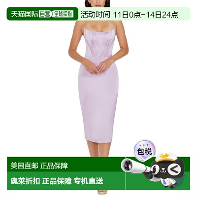 自营Dress The Population Cosette Midi Dress - purple 美国奥