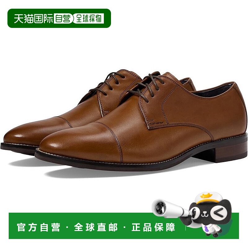 自营Cole Haan Lenox Hill C11632牛津男式棕色帽子鞋头正装鞋ZOG