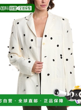自营Jacquemus La Veste Brodee Blazer - white 美国奥莱直发
