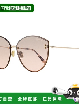 自营 Tom Ford Women's Evangeline Sunglasses TF1106 28U Gold/