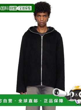 1h可退 香港直邮潮奢 Our Legacy 男士 黑色拉链连帽衫 M4243FBH