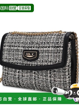 自营 mia k collectionMackenzie Tweed 女士单肩包 - 黑色 美国