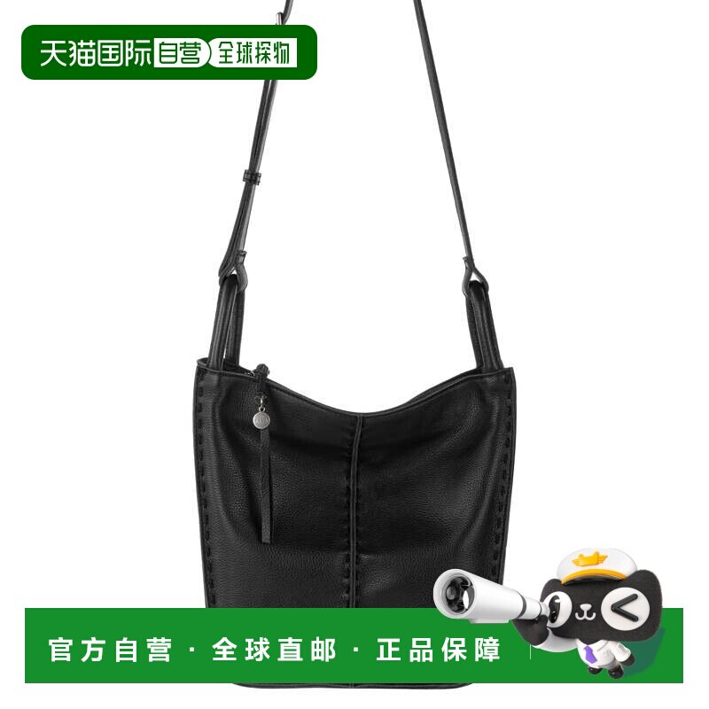 自营 the sak快乐十字军-皮革-黑色 【美国奥莱】直发新款斜挎包