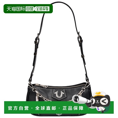 自营True Religion Horseshoe Chain Shoulder Bag - black 美国