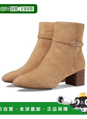 自营Men's Anne Klein Kaci Boots  Dark Natural Block Heel Ank