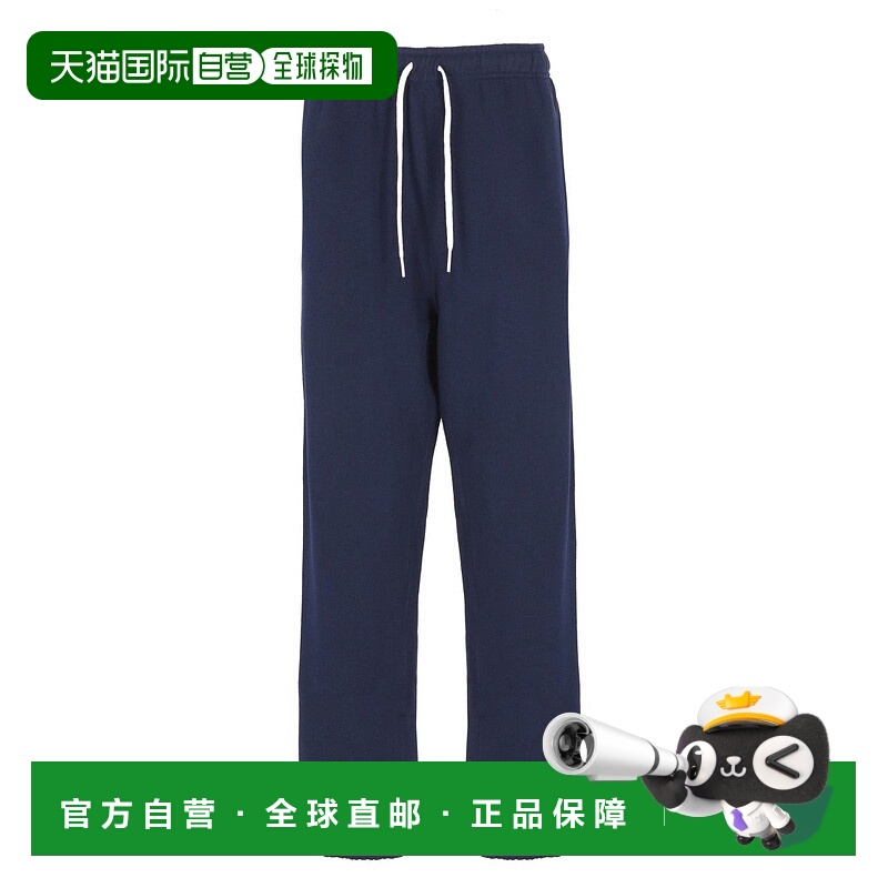 自营polo ralph laurenRelaxed-Fit Blue Cotton Pants With Icon