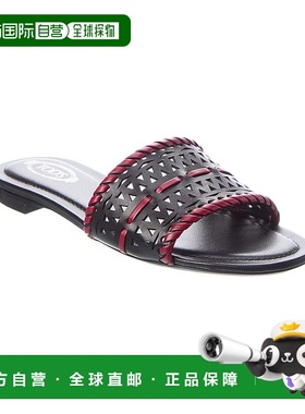 自营 tod'sTOD’s 皮革凉鞋 - 黑色 美国奥莱直发皮凉鞋