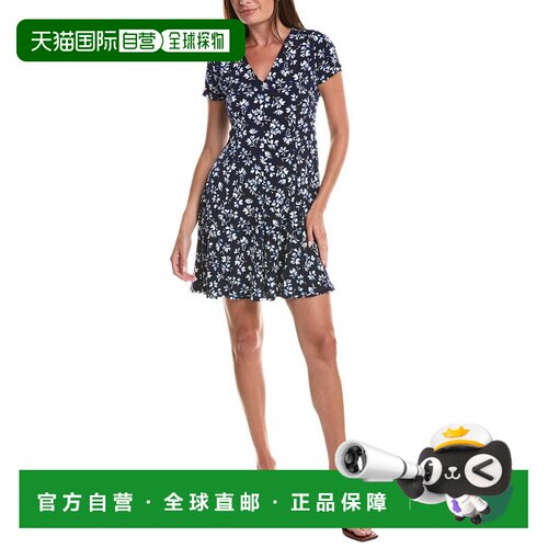 自营CeCe公主缝针织连衣裙-海军蓝 美国奥莱直发