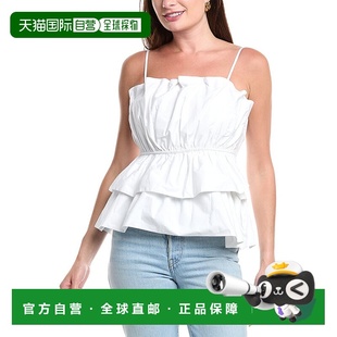 Naomi 美国奥莱直发新款 Poplin 白色 顶部 自营milly米莉